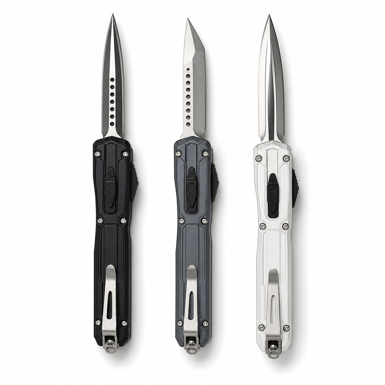 EX OTF Knife with Dagger-Logo Pocket Clip