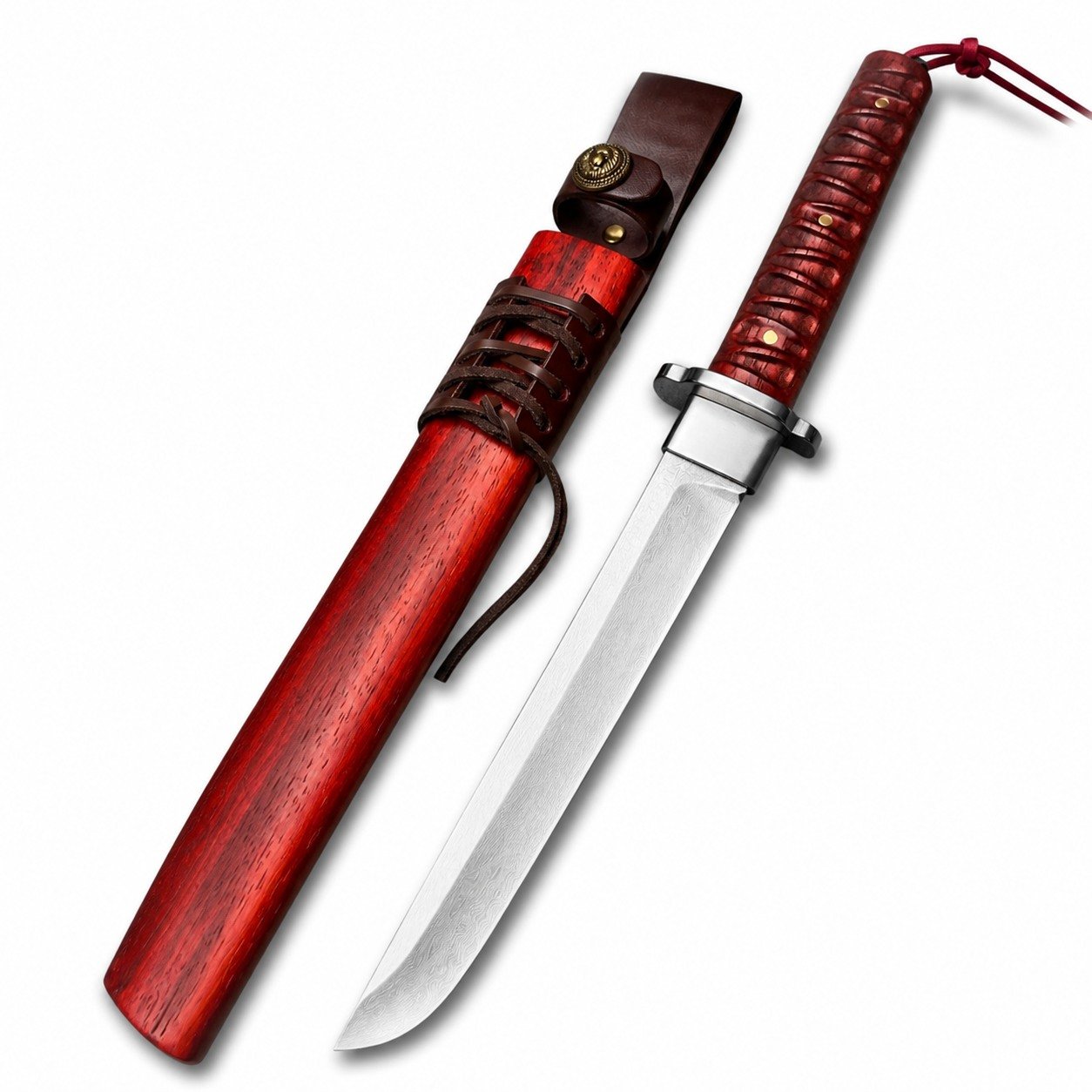Red Demon Extreme-Core Samurai Fixed Blade Knife